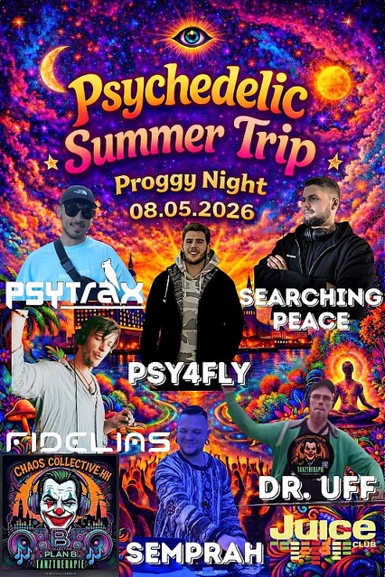 Psychedelic Summer Trip Proggy Night · 8 May 26, 23:00