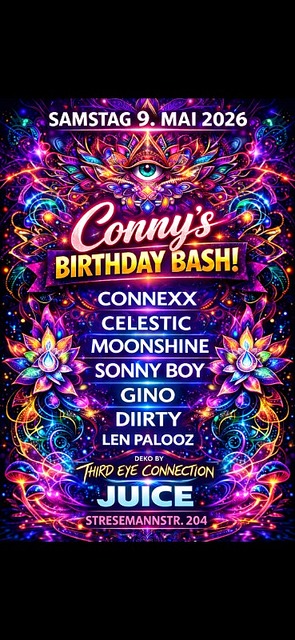 CONNY’S B.DAY BASH · 9 May 26, 22:00