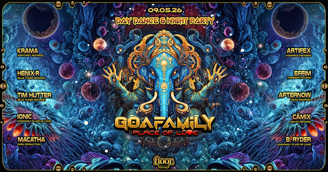 **GOAFAMILY Day Dance & Night Party** · 09.05.26, 14:00