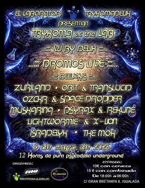 Trykoma at the Lab · 9 mai 26, 18:00