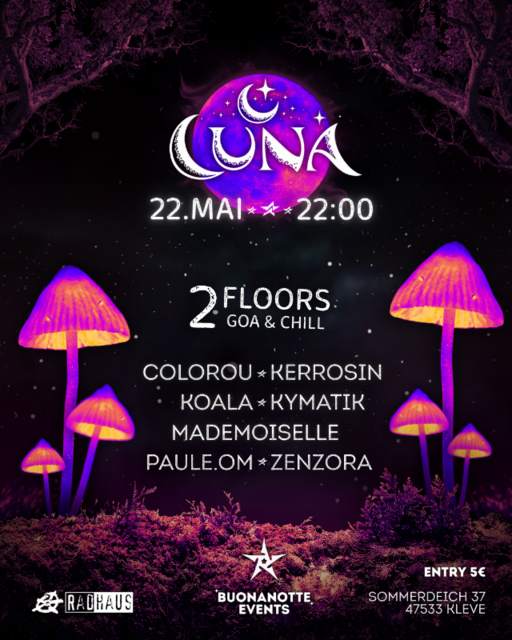 LUNA - Indoor Goa & Chill Party ॐ · 22 May 26, 22:00