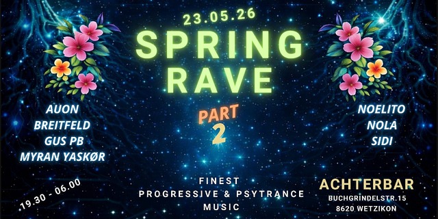 SPRING RAVE · 23 May 26, 19:30