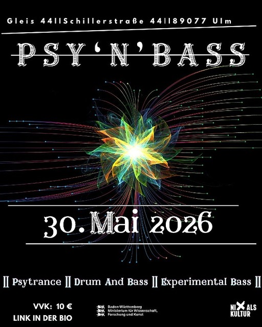 PSY'N'BASS · 30 May 26, 22:00