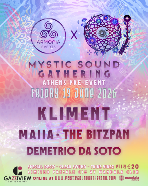 Mystic Sound Gathering: Athens teaser · 19 Jun 26, 22:00