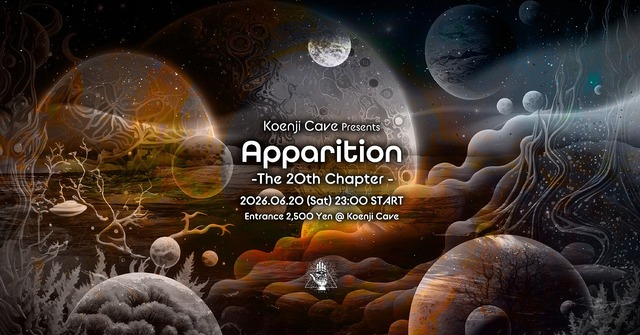 Koenji Cave presents - Apparition - The 20th Chapter · 20 Jun 26, 23:00