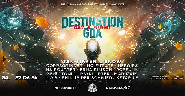 DESTINATION GOA:Free Rave Special · 27 Jun 26, 18:00
