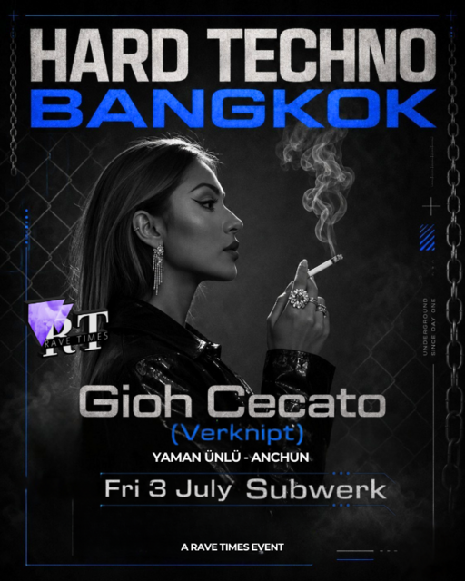 HARD TECHNO w/ Gioh Cecato (Verknipt) | by Rave Times · 03.07.26, 22:00