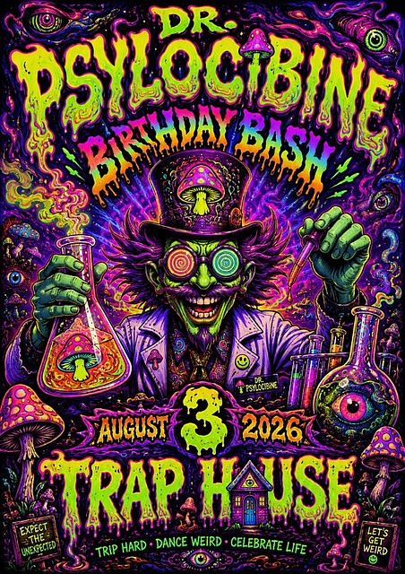 Dr.Psylocibine Birthday Bash · 3 Aug 26, 20:00