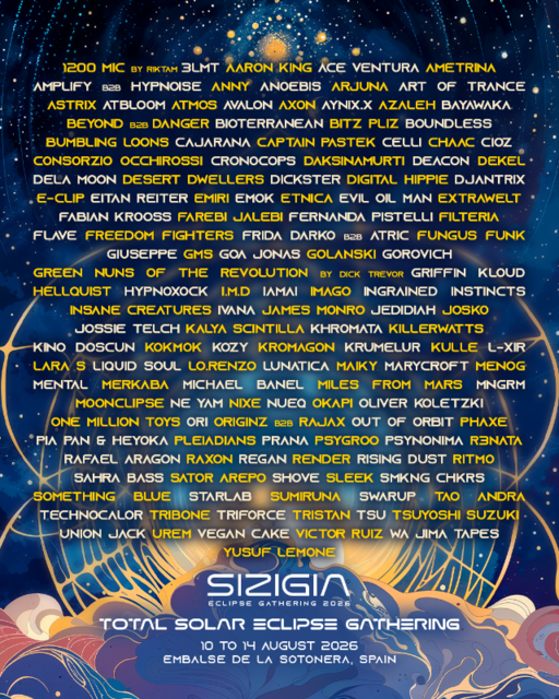 Sizigia Eclipse Gathering 2026 · 10 août 26, 22:00