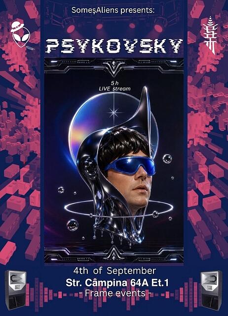 Psykovsky LIVEstream Party · 4 Sept 26, 21:30