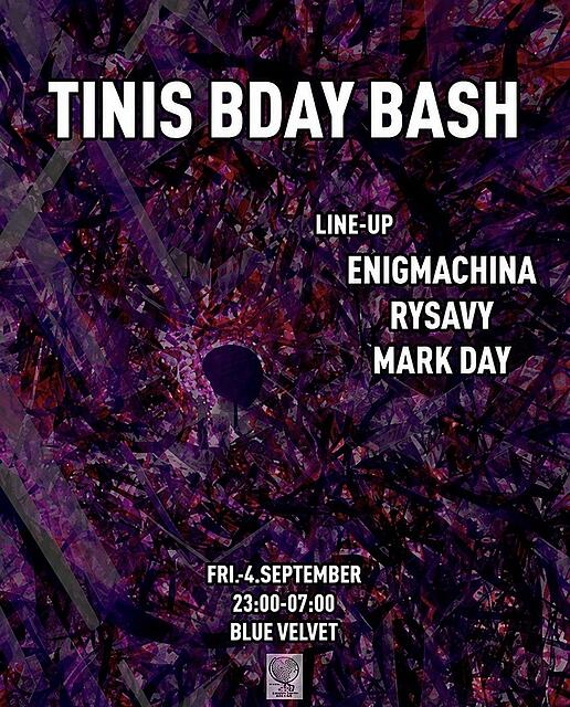 Tinis Birthday Bash · 4 Sept 26, 23:00