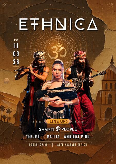 ETHNICA | Conscious Electronic Music | Shanti People and Yekumi Special · 11 Sept 26, 22:00