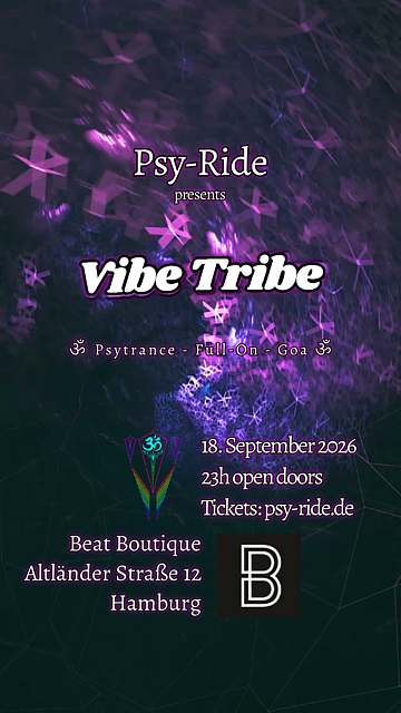 Psy-Tribe: Vibe-Tribe · 18 Sept 26, 23:00