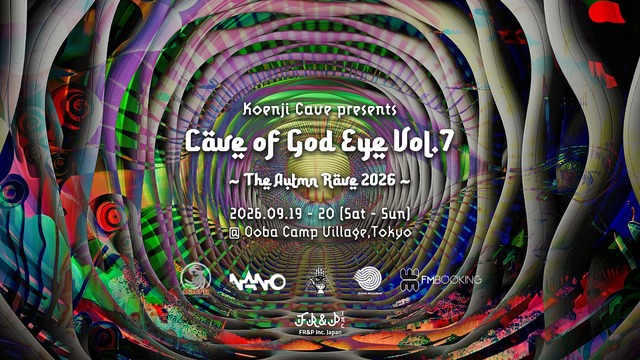 Cave of God Eye Vol.7 - The Autumn Rave - Regan Nano Japan Tour 2026 · 19 Sept 26, 12:00