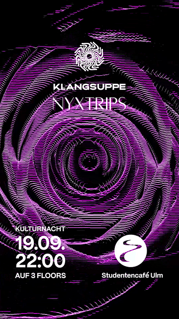 Klangsuppe/NYXTRIPS // Vol. 15 · 19 sept 26, 22:00