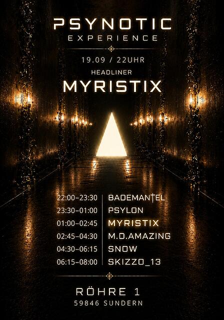 PSYNOTIC EXPERIENCE · 19 Sept 26, 22:00