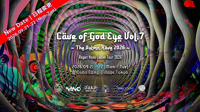 Cave of God Eye Vol.7 - The Autumn Rave - Regan Nano Japan Tour 2026 · 21 Sept 26, 12:00