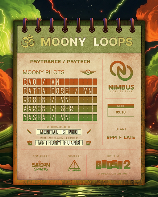 Moony Loops VOL 25 · 09.10.26, 20:00