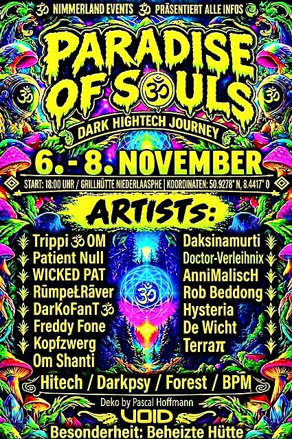 Paradise Of Souls ॐ Dark Hightech Journey · 6 Nov 26, 20:00