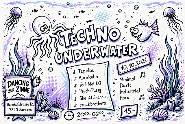 Techno Underwater · 10 Oct 26, 21:00