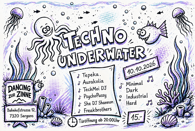 Techno Underwater · 10 Oct 26, 20:00