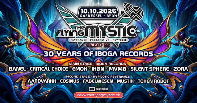 THE FLYING MYSTIC 35 – 30 YEARS OF IBOGA RECORDS · 10 Oct 26, 23:00