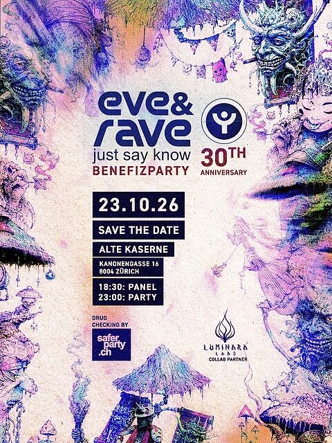 eve&rave Benefizparty 2026 · 23 Oct 26, 18:30