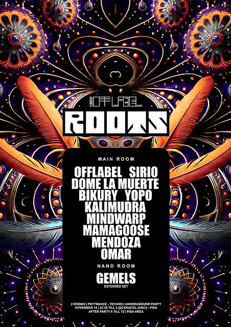 ROOTS + AFTER PARTY · 14 Nov 26, 22:30