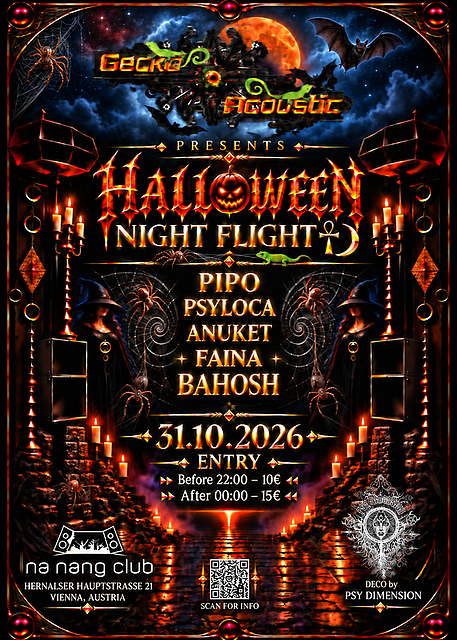 Halloween Night FLIGHT ☥ ☽ · 31 Oct 26, 22:00