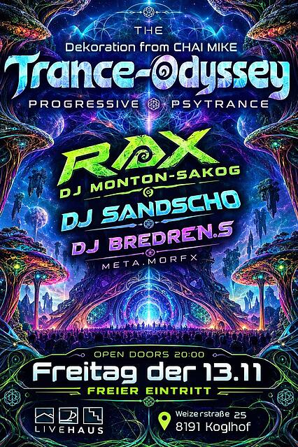 Trance Odyssee · 13 nov. 26, 20:00