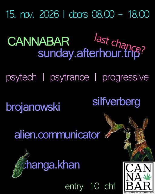 sunday afterhour trip @ cannabar bern · 15 Nov 26, 08:00