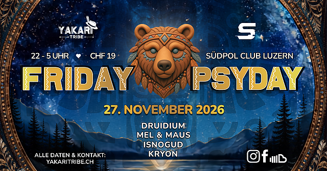 Friday Psyday · 27 Nov 26, 22:00