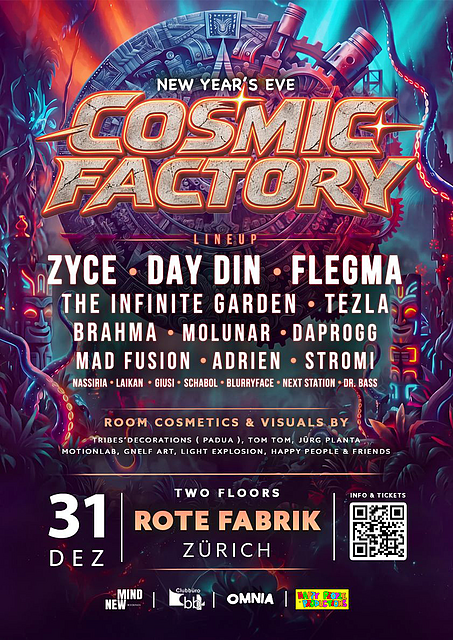 COSMIC FACTORY 2026 · 31 dic 26, 21:00
