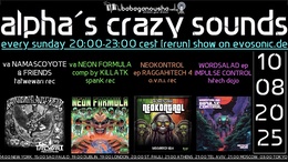 alpha.s crazy sounds: darkpsy vs hitech · 7 août 25, 20:00