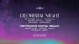 DEORBITAL NIGHT x DIGITAL REALM v Crossu · 15.08.25, 21:00