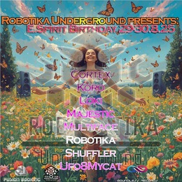 Cortex , Dj Loki , Ufo8MyCat & more in E.Spirit & Robotika Underground · 29 ago 25, 22:00