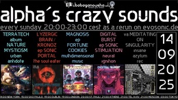 alpha.s crazy sounds · 11 Sept 25, 20:00