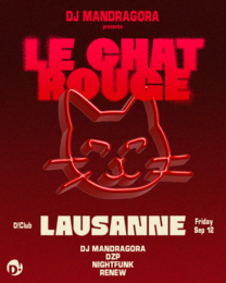 Dj Mandragora presents : LE CHAT ROUGE · 12 sept. 25, 23:00