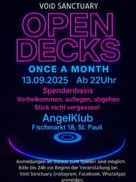 Sanctuary Sessions ~ Open Decks || · 13 Sept 25, 22:00