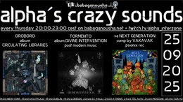 alpha.s crazy sounds · 25.09.25, 20:00