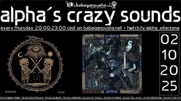 alpha.s crazy sounds - live + rerun · 02.10.25, 20:00