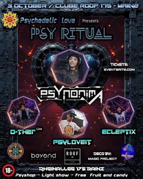 PSY RITUAL w/ PSYNONIMA 3H set · 3 oct 25, 23:00