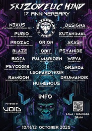 17 Aniversario Skizodelic Mind · 10 oct. 25, 14:00