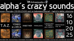 alpha.s crazy sounds: forest, darkpsy, hitech · 16 oct. 25, 20:00