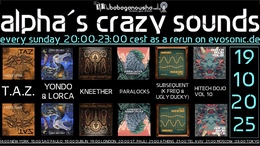 alpha.s crazy sounds: forest, darkpsy, hitech · 16 Oct 25, 20:00