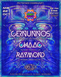 PSYROOTS PSYTRANCE COMMUNITY BARCELONA · 22 Oct 25, 22:00