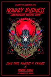 MONKEY BUSINESS // SONIC TREE PROJECT UNDERGROUND DARKPSY NIGHT @ MANTRA ROOM · 21 Nov 25, 22:00