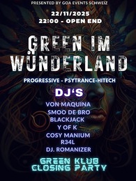 Green im wünderland · 22 Nov 25, 22:00