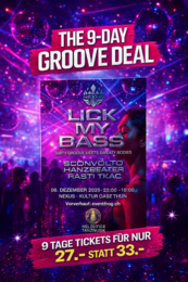 LICK MY BASS - Dirty Groove meets Sweaty Bodies · 6 déc. 25, 22:00