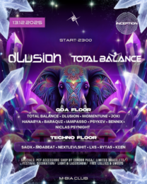 INCEPTION w/ Total Balance & dLusion| 2 FLOORS | GOA & TECHNO · 13 Dec 25, 23:00